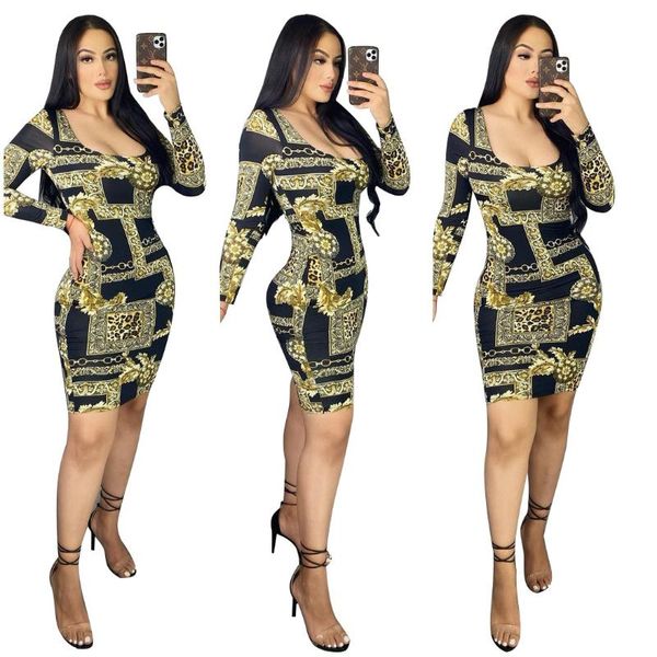 casual dresses zaggin 2021 autumn fashion women print plus size dress deep o-neck full sleeve skinny lady package hip skirt, Black;gray
casual dresses zaggin 2021 autumn fashion women print plus size dress deep o-neck full sleeve skinny lady package hip skirt, Black;gray