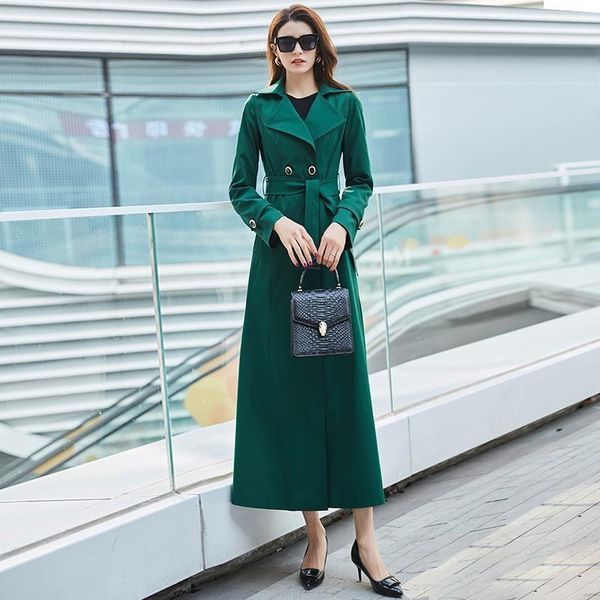 women's trench coats overcoat x-long casual oversized double breasted sashes green office england female windbreaker outerwear, Tan;black
women's trench coats overcoat x-long casual oversized double breasted sashes green office england female windbreaker outerwear, Tan;black