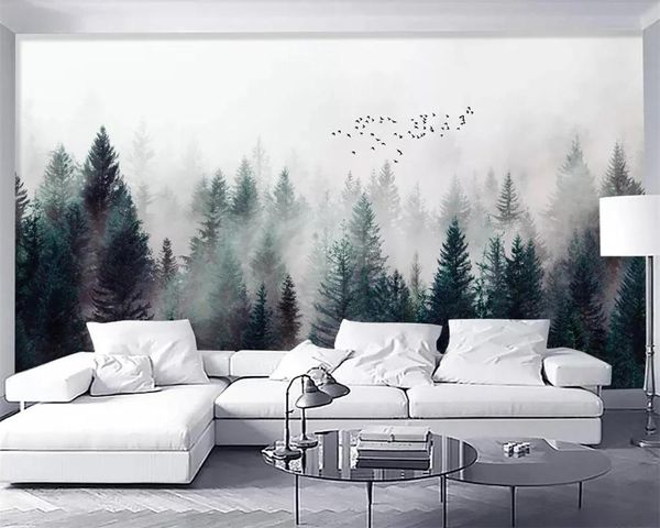 custom 3d self adhesive wallpaper modern fresh fog forest clouds flying bird nordic tv backdrop living room bedroom waterproof wallpapers
custom 3d self adhesive wallpaper modern fresh fog forest clouds flying bird nordic tv backdrop living room bedroom waterproof wallpapers