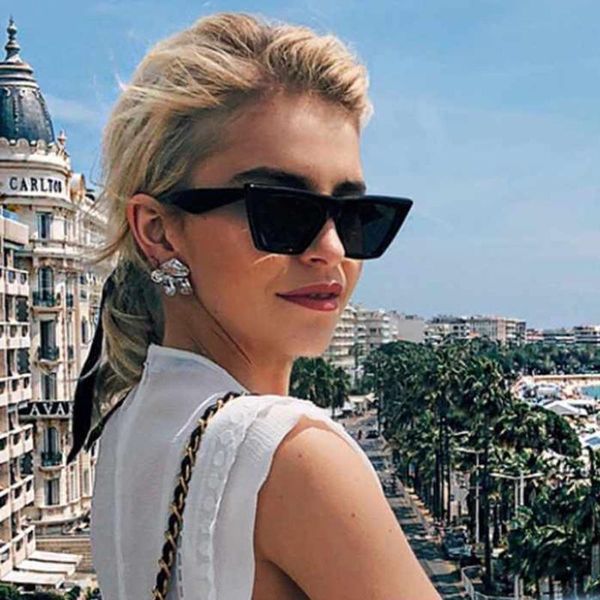 sunglasses fashion cat eye women's european and american personalized all-match transparent colorful frame street, White;black
sunglasses fashion cat eye women's european and american personalized all-match transparent colorful frame street, White;black