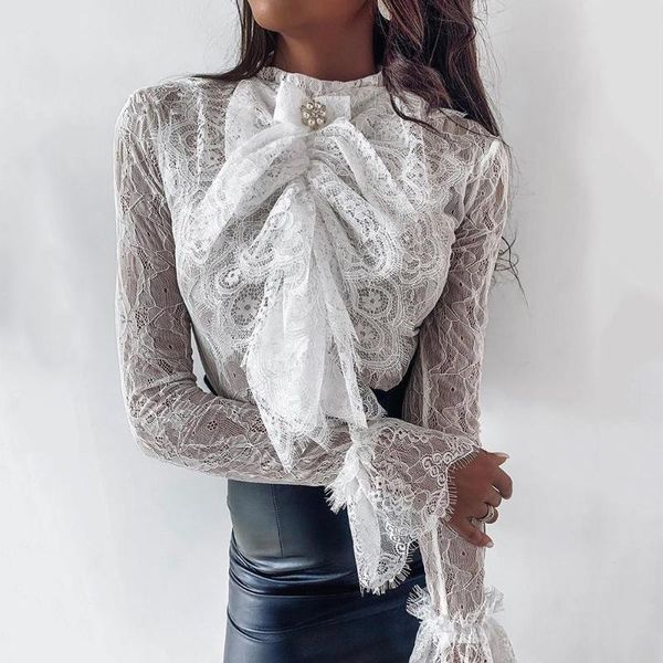women's blouses & shirts 2021 selling ladies fashion lace shirt tight long-sleeved chiffon blouse pretty, White
women's blouses & shirts 2021 selling ladies fashion lace shirt tight long-sleeved chiffon blouse pretty, White