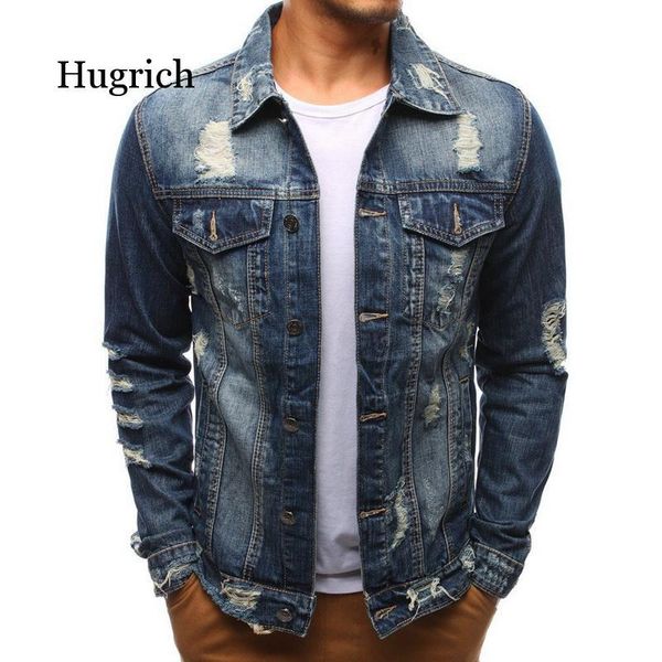 men's jackets mens denim jacket spring fashion trendy ripped outwear jeans male cowboy coats clothing, Black;brown
men's jackets mens denim jacket spring fashion trendy ripped outwear jeans male cowboy coats clothing, Black;brown