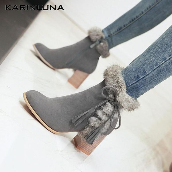 boots karin high qulity shoes women trendy office ladies round toe lace-up flock short plush warm autumn ankle, Black
boots karin high qulity shoes women trendy office ladies round toe lace-up flock short plush warm autumn ankle, Black