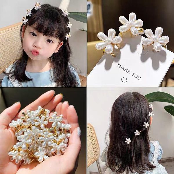 hair accessories children's small clip flower pearl hairpin princess girl baby girl's headdress, Slivery;white
hair accessories children's small clip flower pearl hairpin princess girl baby girl's headdress, Slivery;white