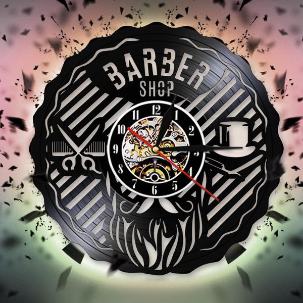 wall clocks personality decor for barber shop clock black hanging vintage record watches beauty salon
wall clocks personality decor for barber shop clock black hanging vintage record watches beauty salon
