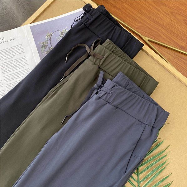 2021 new fiess exercise yoga outfits elastic drawstring loose and thin straight trousers women
2021 new fiess exercise yoga outfits elastic drawstring loose and thin straight trousers women