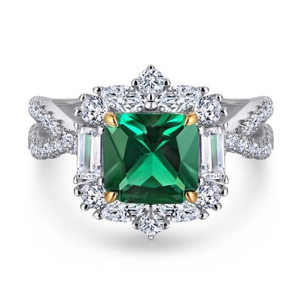 wedding rings 925 sterling silver imitation emerald ring princess square high carbon diamond for women party fine jewelry gift, Slivery;golden
wedding rings 925 sterling silver imitation emerald ring princess square high carbon diamond for women party fine jewelry gift, Slivery;golden