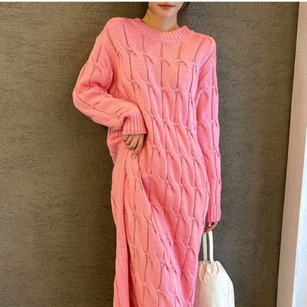 casual dresses runway fall winter korean women's twist lazy pink sweater knitted dress streetwear warm knit vestido robe, Black;gray
casual dresses runway fall winter korean women's twist lazy pink sweater knitted dress streetwear warm knit vestido robe, Black;gray