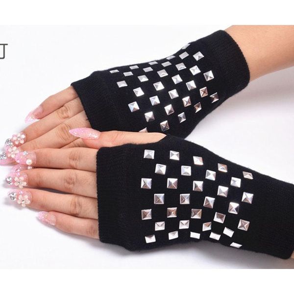 bridal gloves black rivetdisco dance costume party sweater fingerless short gothic punk arm warmer mittens wholesale, White
bridal gloves black rivetdisco dance costume party sweater fingerless short gothic punk arm warmer mittens wholesale, White