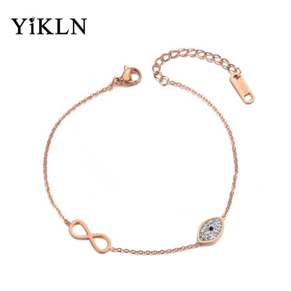 yikln trendy infinity & cz crystal eye charm bracelets for girl stainless steel chain link strand bracelet women jewelry yb19052 link,, Black
yikln trendy infinity & cz crystal eye charm bracelets for girl stainless steel chain link strand bracelet women jewelry yb19052 link,, Black