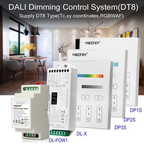 controllers miboxer dali bus power supply (dt8) 86 touch panel dimming control system 5 in 1 led controller din rail for lamps
controllers miboxer dali bus power supply (dt8) 86 touch panel dimming control system 5 in 1 led controller din rail for lamps