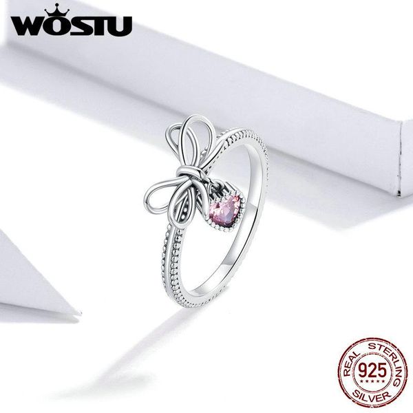 cluster rings wostu 925 sterling silver gift with bow finger for women vintage retro stackable band fine jewelry dxr682, Golden;silver
cluster rings wostu 925 sterling silver gift with bow finger for women vintage retro stackable band fine jewelry dxr682, Golden;silver