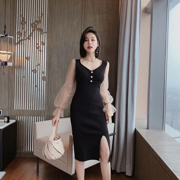 casual dresses fashion women arrival patchwork formal dress elegant party office lady perspective cute pencil, Black;gray
casual dresses fashion women arrival patchwork formal dress elegant party office lady perspective cute pencil, Black;gray