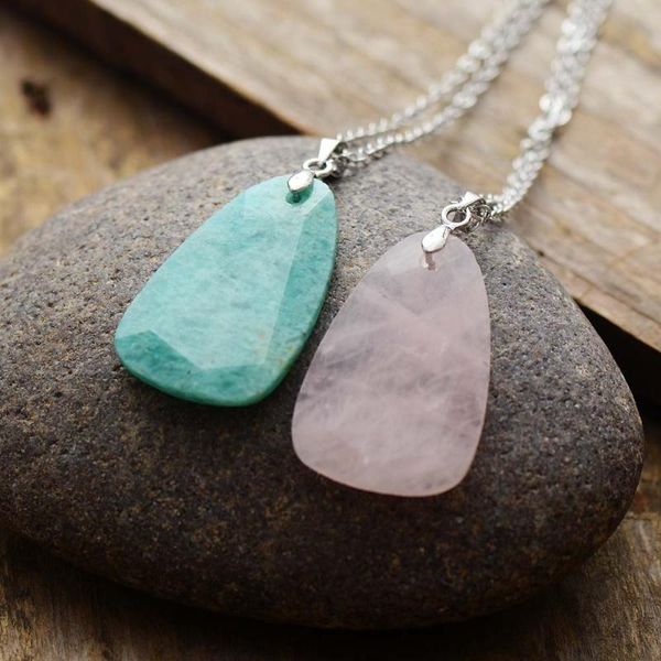 pendant necklaces exquisite women natural stones rose quartzs amazonite necklace chokers couples jewelry bijoux, Silver
pendant necklaces exquisite women natural stones rose quartzs amazonite necklace chokers couples jewelry bijoux, Silver