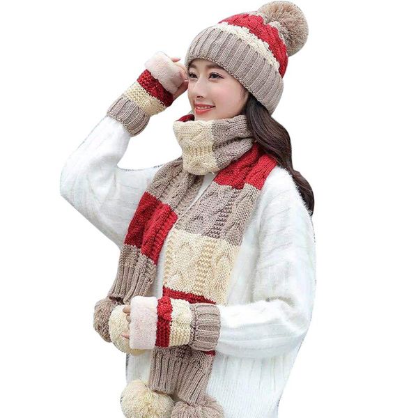 fashion 2pcs set knitted hat and scarf winter ladies hairball cute girls caps women wooly thick warm woollen hats beanie/skull, Blue;gray
fashion 2pcs set knitted hat and scarf winter ladies hairball cute girls caps women wooly thick warm woollen hats beanie/skull, Blue;gray