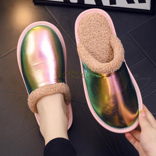 winter warm plush slippers colorful leather fashion flip flop women kute home slides men house shoes soft non-slip sandal, Black
winter warm plush slippers colorful leather fashion flip flop women kute home slides men house shoes soft non-slip sandal, Black