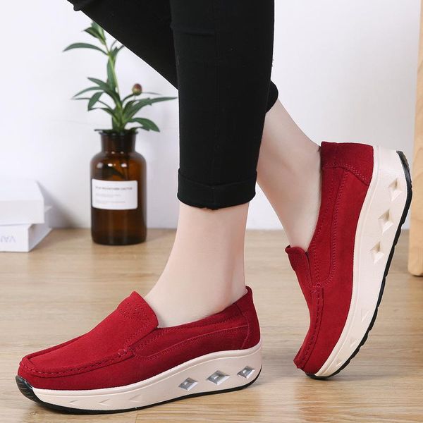 platform shoes 2021 autumn new genuine leather pumps women's platform shake shoes women's sneakers 4142, Black
platform shoes 2021 autumn new genuine leather pumps women's platform shake shoes women's sneakers 4142, Black