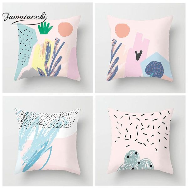 cushion/decorative pillow fuwatacchi pink abstract picture cushion cover hand-painted color printed 45*45cm for home sofa decor pillowcases
cushion/decorative pillow fuwatacchi pink abstract picture cushion cover hand-painted color printed 45*45cm for home sofa decor pillowcases