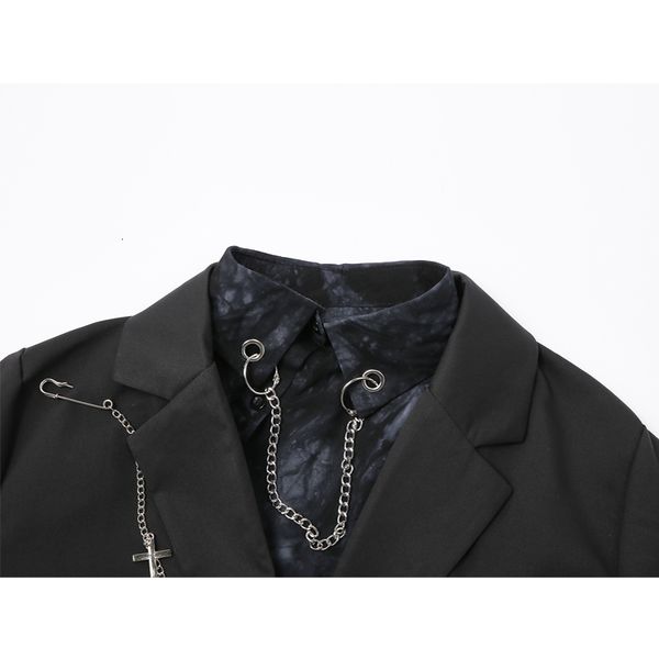 women's suits & blazers female jacket amended dark retro-loose thin gothic punk suit women's spring blazer two pieces vowa, White;black
women's suits & blazers female jacket amended dark retro-loose thin gothic punk suit women's spring blazer two pieces vowa, White;black