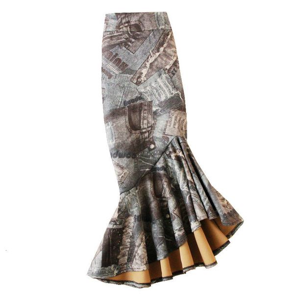 skirts autumn winter european vintage ladies painting suede long women fish tail mermaid trumpet, Black
skirts autumn winter european vintage ladies painting suede long women fish tail mermaid trumpet, Black