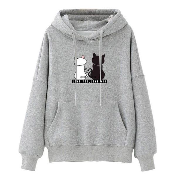 men's hoodies & sweatshirts print kawaii oversized hoodie long sleeve women sudaderas con capucha moletom feminino sweetshirts, Black
men's hoodies & sweatshirts print kawaii oversized hoodie long sleeve women sudaderas con capucha moletom feminino sweetshirts, Black