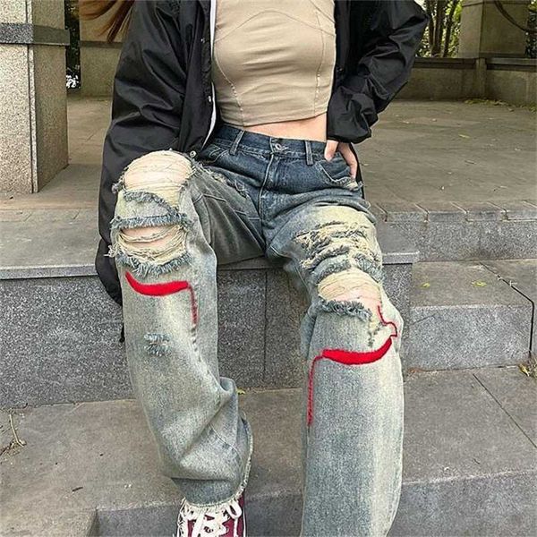 varofi straight pants girl hiphop high street girl women jeans y2k baggy wide leg jeans ripped jeans for women loose pants 211111, Blue
varofi straight pants girl hiphop high street girl women jeans y2k baggy wide leg jeans ripped jeans for women loose pants 211111, Blue