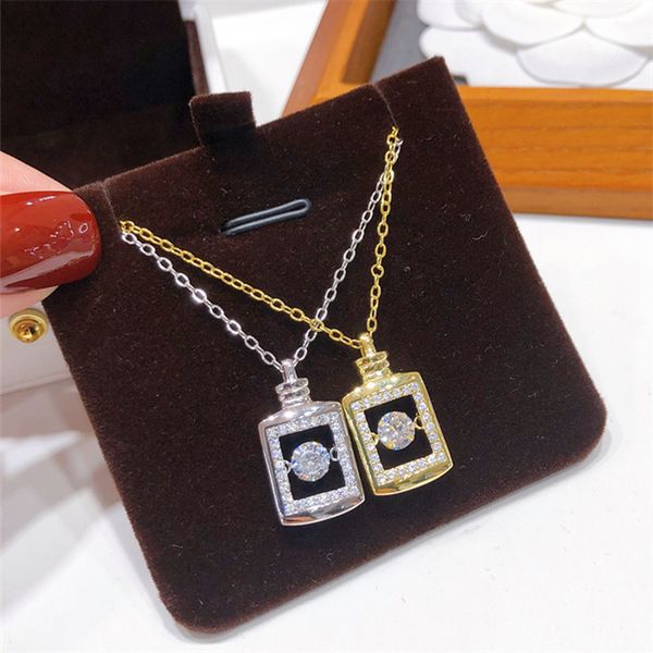 diamond chain perfume bottle pendant jewelry fashion gold plated necklace female niche design sense, Silver
diamond chain perfume bottle pendant jewelry fashion gold plated necklace female niche design sense, Silver