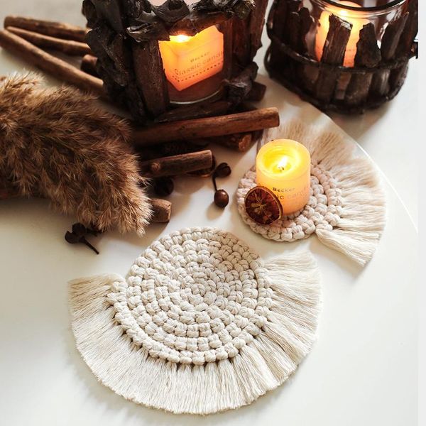 mats & pads northern europe macrame cup pad bohemia table mat pure handmade cotton braid non-slip ins placemat nordic accessories
mats & pads northern europe macrame cup pad bohemia table mat pure handmade cotton braid non-slip ins placemat nordic accessories
