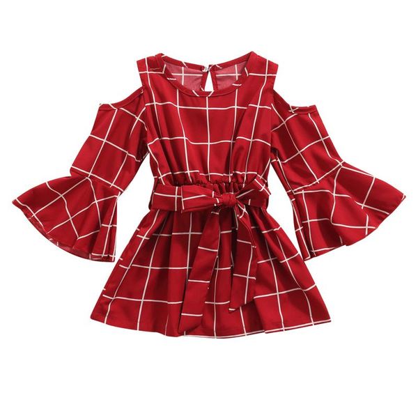 girl's dresses girls casual two-piece clothes set wine red long flared sleeve dress and waistband, Red;yellow
girl's dresses girls casual two-piece clothes set wine red long flared sleeve dress and waistband, Red;yellow