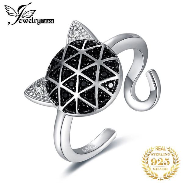 jewelrypalace genuine black spinel cubic zirconia cat face adjustable open ring 925 sterling silver cluster rings, Golden;silver
jewelrypalace genuine black spinel cubic zirconia cat face adjustable open ring 925 sterling silver cluster rings, Golden;silver