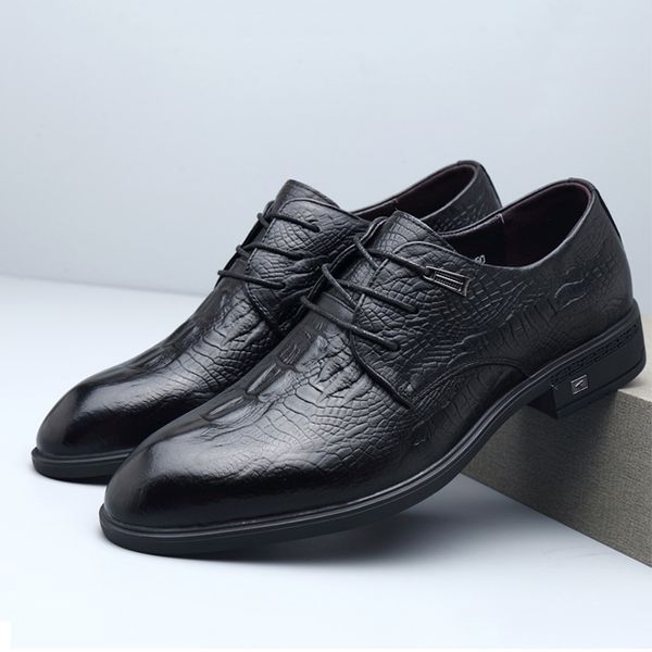 autumn leather shoes busins drs fashion pattern british style men's lace up wedding casual trend, Black
autumn leather shoes busins drs fashion pattern british style men's lace up wedding casual trend, Black