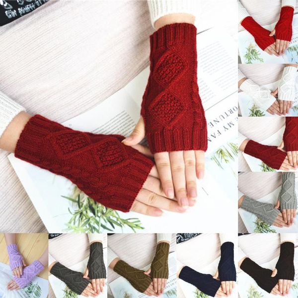 five fingers gloves selling knitted long fingerless mittens solid glove arm warmer stretchy mitten crochet half finger #w3, Blue;gray
five fingers gloves selling knitted long fingerless mittens solid glove arm warmer stretchy mitten crochet half finger #w3, Blue;gray