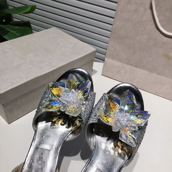 2021 summer womens crystal large sandals shining czech diamond cinderella wedding banquet shoes, Black
2021 summer womens crystal large sandals shining czech diamond cinderella wedding banquet shoes, Black