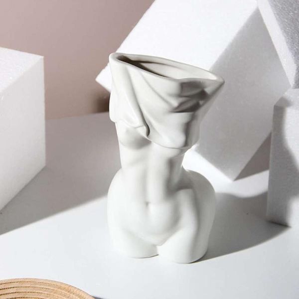 vases 1pc unique creativity ceramic art human body vase nordic style statue plants pot home decor easy to clean and maintain
vases 1pc unique creativity ceramic art human body vase nordic style statue plants pot home decor easy to clean and maintain