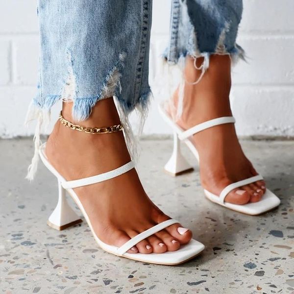sandals summer modern women white leather strap thin heel square toe non slip rubber sole fashion party dress shoes ladies, Black
sandals summer modern women white leather strap thin heel square toe non slip rubber sole fashion party dress shoes ladies, Black