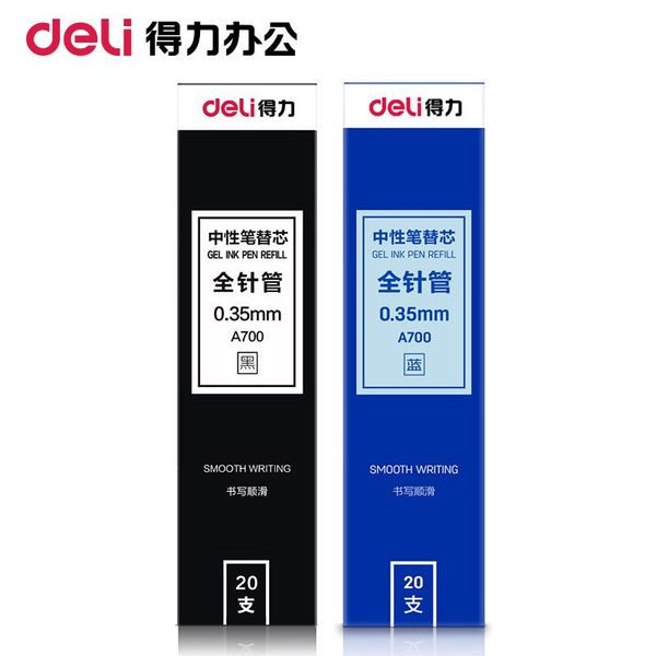 refills 20pcs deli a700 needle gel pen refill 0.35mm black blue writing office supplies, Black;red
refills 20pcs deli a700 needle gel pen refill 0.35mm black blue writing office supplies, Black;red