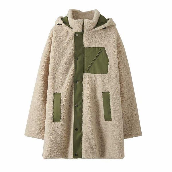 women's jackets fashion in europe and the wind of fund 2021 autumn winters is easy leisure long imitation lambs wool coat, Black;brown
women's jackets fashion in europe and the wind of fund 2021 autumn winters is easy leisure long imitation lambs wool coat, Black;brown