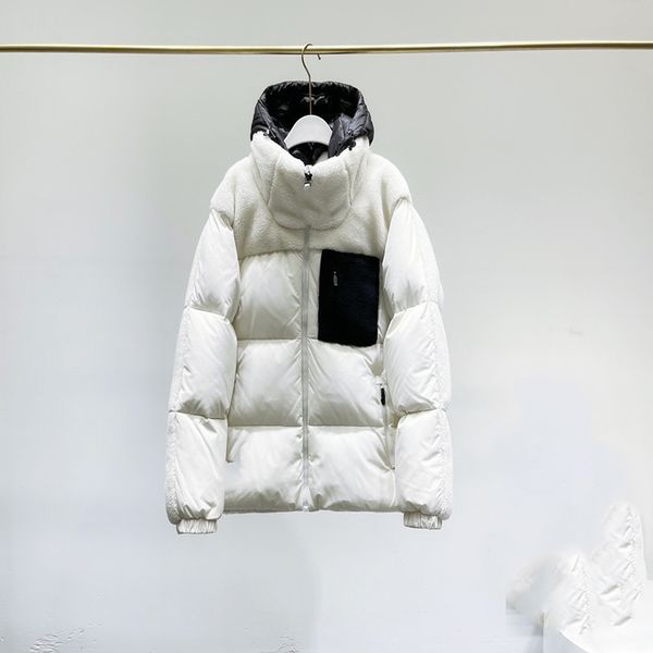 2021 winter new lamb cashmere splicing short down men's and women's same ins fashion brand warm cotton et, Black
2021 winter new lamb cashmere splicing short down men's and women's same ins fashion brand warm cotton et, Black