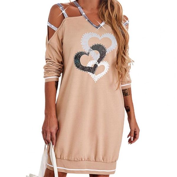 casual dresses women lady dress 2021 simple loose knee length spring cute heart print autumn, Black;gray
casual dresses women lady dress 2021 simple loose knee length spring cute heart print autumn, Black;gray