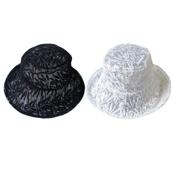 korean fresh style women summer bucket hat embroidery flower leaf sheer lace wide brim sunscreen leisure fisherman cap hats, Blue;gray
korean fresh style women summer bucket hat embroidery flower leaf sheer lace wide brim sunscreen leisure fisherman cap hats, Blue;gray