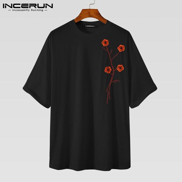 men's t-shirts 2021 summer men t shirt streetwear o neck flower printed short sleeve camiseta masculina casual basic s-5xl incerun, White;black
men's t-shirts 2021 summer men t shirt streetwear o neck flower printed short sleeve camiseta masculina casual basic s-5xl incerun, White;black