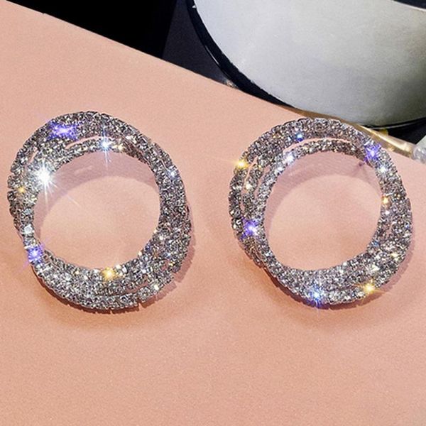 hoop & huggie fashion women jewelry multilayer round earrings shining gold silver color rhinestone for wedding party, Golden;silver
hoop & huggie fashion women jewelry multilayer round earrings shining gold silver color rhinestone for wedding party, Golden;silver
