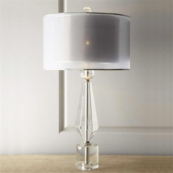 table lamps post modern transparent crystal bedroom living room model villa study fabric decoration desk lights fixtures
table lamps post modern transparent crystal bedroom living room model villa study fabric decoration desk lights fixtures
