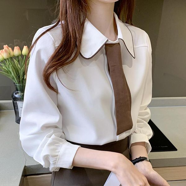 women's blouses & shirts white shirt blouse women elegant solid loose long sleeve ladies blusas mujer de moda vintage chemisier femme
women's blouses & shirts white shirt blouse women elegant solid loose long sleeve ladies blusas mujer de moda vintage chemisier femme