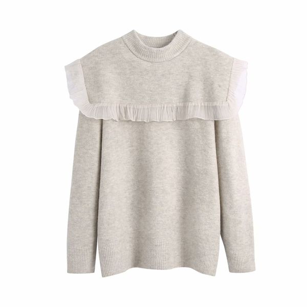 casual woman beige loose lace patchwork sweaters autumn winter fashion ladies soft basic knitted female elegant sweater 210515, White;black
casual woman beige loose lace patchwork sweaters autumn winter fashion ladies soft basic knitted female elegant sweater 210515, White;black