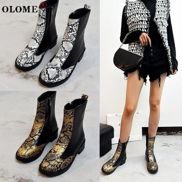 boots 2021 autumn and winter women's zipper imitation leather ankle low heels large size personalized ladies, Black
boots 2021 autumn and winter women's zipper imitation leather ankle low heels large size personalized ladies, Black
