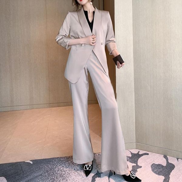 women's two piece pants pring summer women office casual lady suit blazer coat jacket notched and split flare pant outwear blazers 2 pi, White
women's two piece pants pring summer women office casual lady suit blazer coat jacket notched and split flare pant outwear blazers 2 pi, White