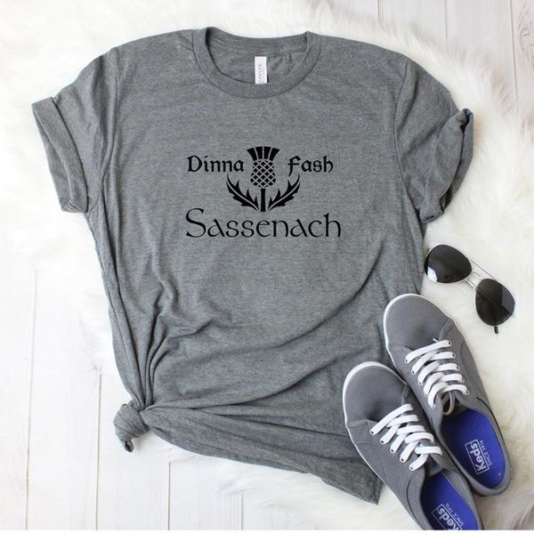 dinna fash sassenach women t-shirt outlander book series shirt jamie fraser shirts vintage tv show tees casual women's, White
dinna fash sassenach women t-shirt outlander book series shirt jamie fraser shirts vintage tv show tees casual women's, White