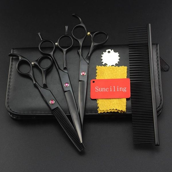 hair scissors 7 inch electroplate black comb double curved thinning cutting dog grooming set
hair scissors 7 inch electroplate black comb double curved thinning cutting dog grooming set