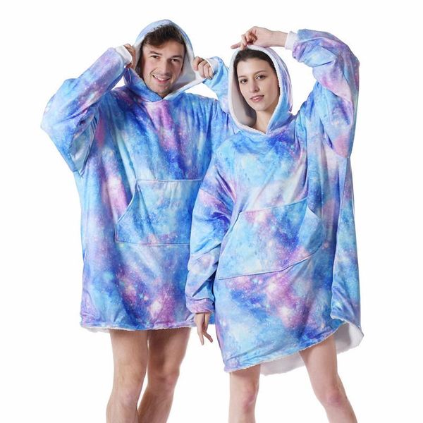 women's hoodies & sweatshirts 2021 version starry sky hoodie wearable blanket sherpa fleece plus-size audult size, Black
women's hoodies & sweatshirts 2021 version starry sky hoodie wearable blanket sherpa fleece plus-size audult size, Black